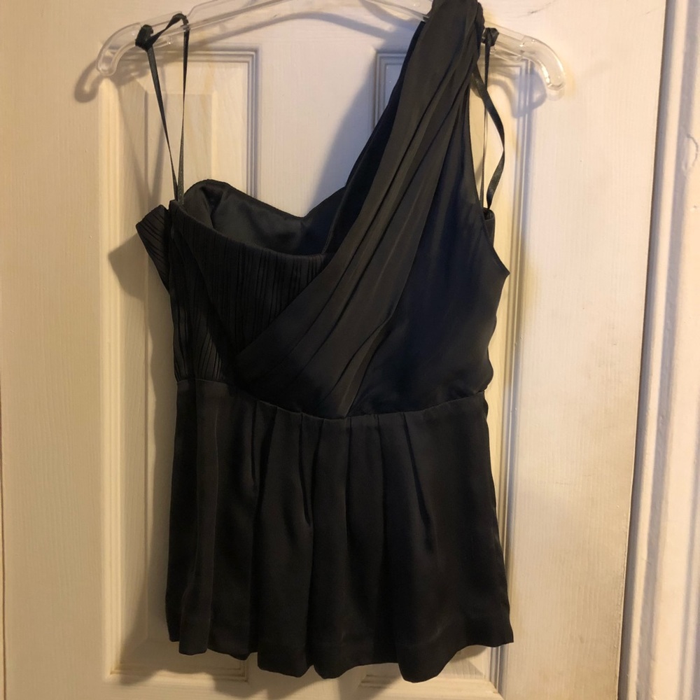 NWT Club Monaco Silk Shoulder Bustier Chemise Top